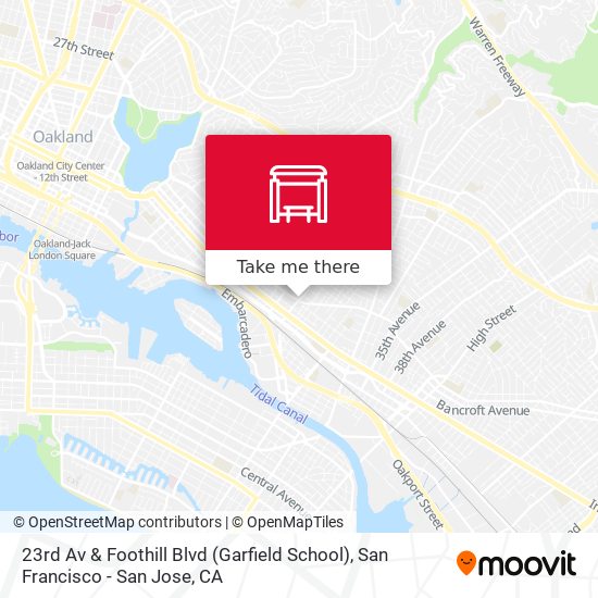 23rd Av & Foothill Blvd (Garfield School) map