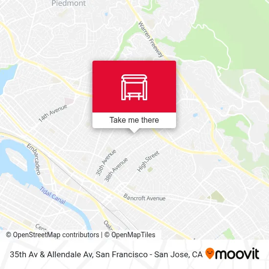 35th Av & Allendale Av map