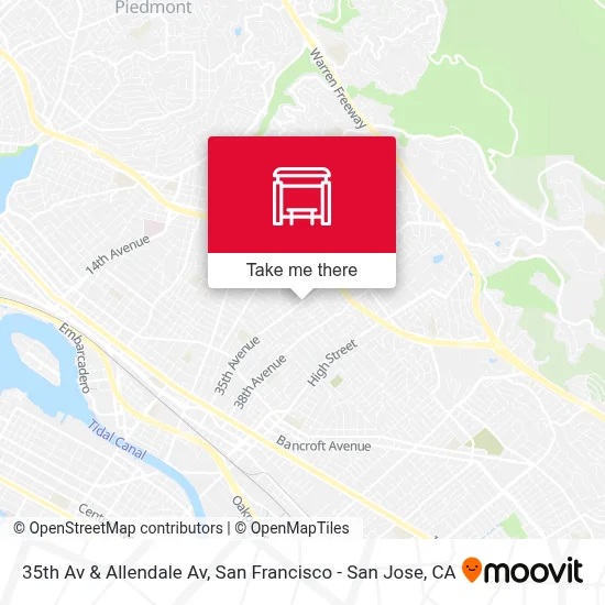 35th Av & Allendale Av map