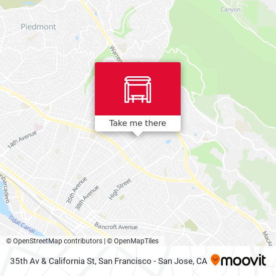 Mapa de 35th Av & California St