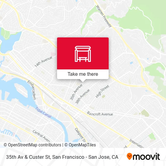 35th Av & Custer St map