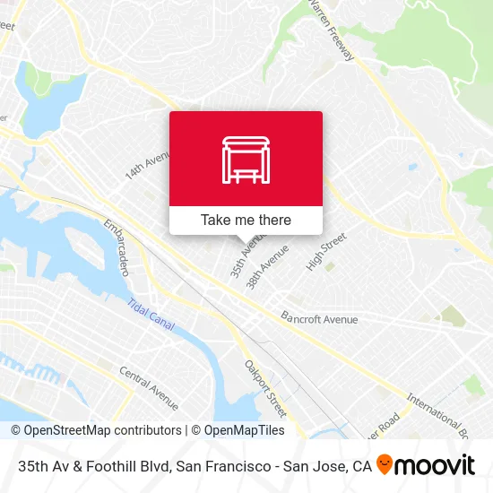 35th Av & Foothill Blvd map