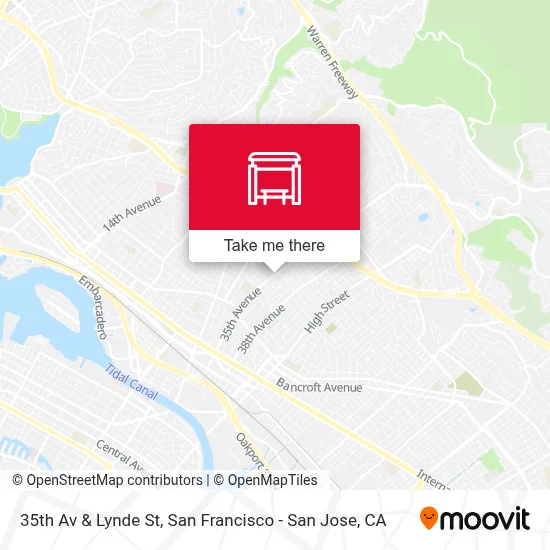 35th Av & Lynde St map