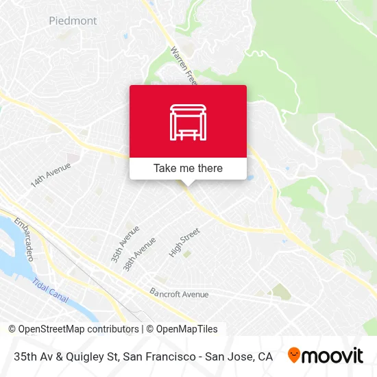 35th Av & Quigley St map