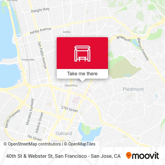 40th St & Webster St map