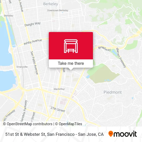 51st St & Webster St map