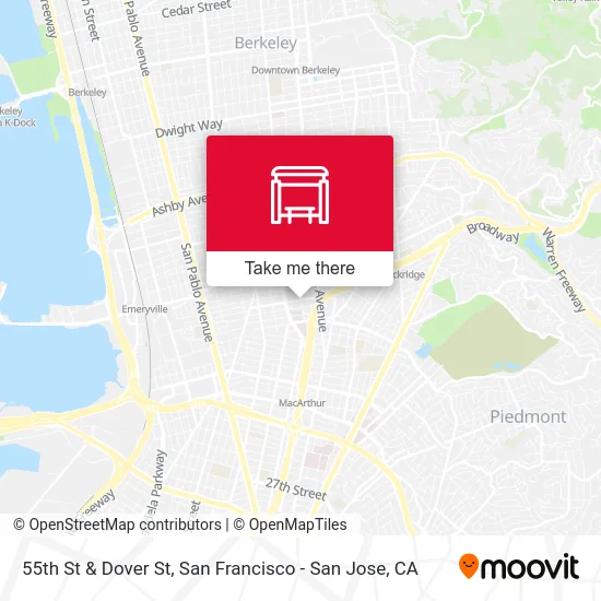 55th St & Dover St map