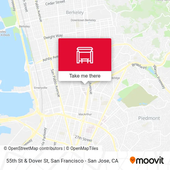 55th St & Dover St map