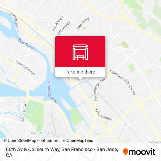 66th Av & Coliseum Way map