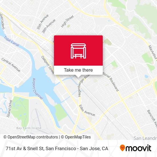 71st Av & Snell St map
