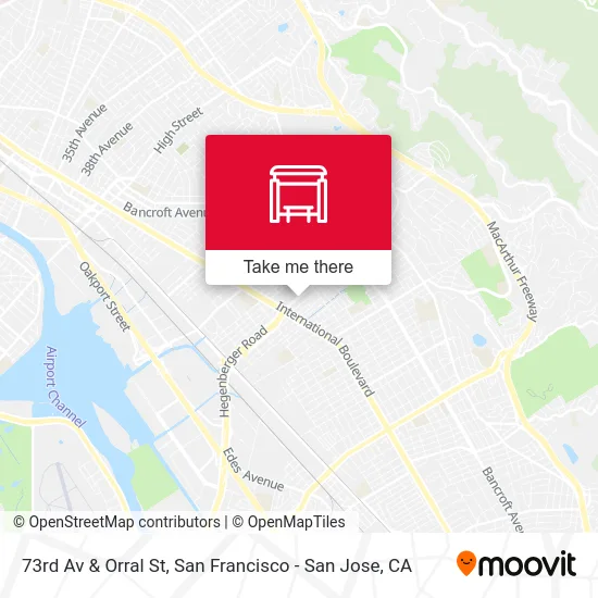 73rd Av & Orral St map