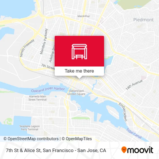 7th St & Alice St map