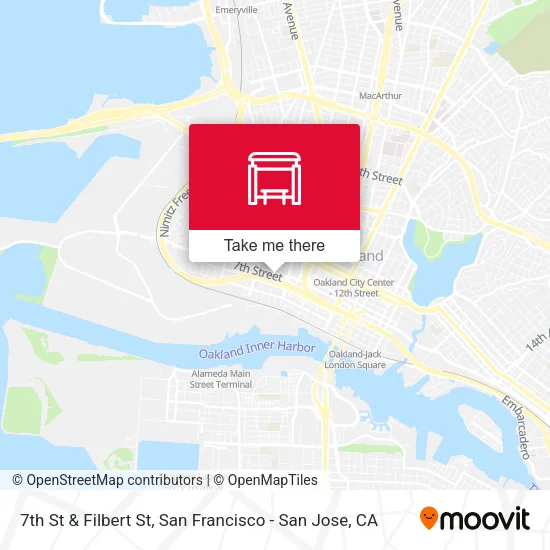 7th St & Filbert St map