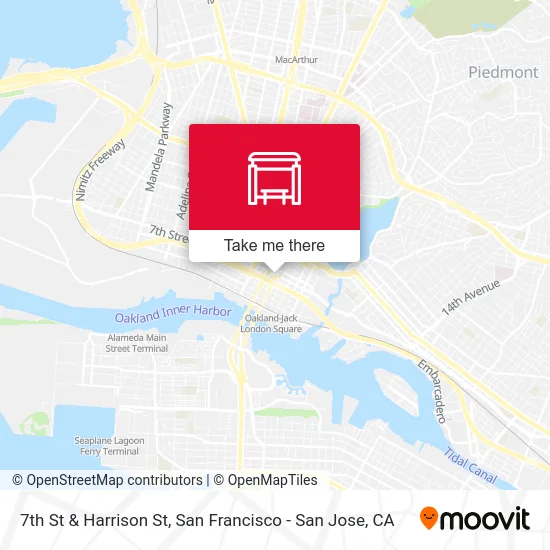 7th St & Harrison St map