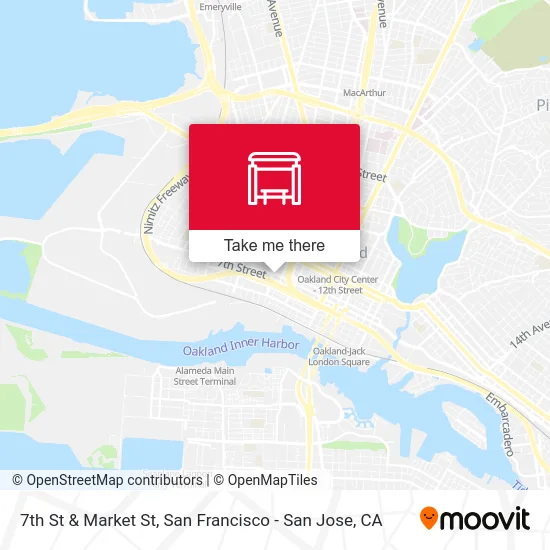 7th St & Market St map