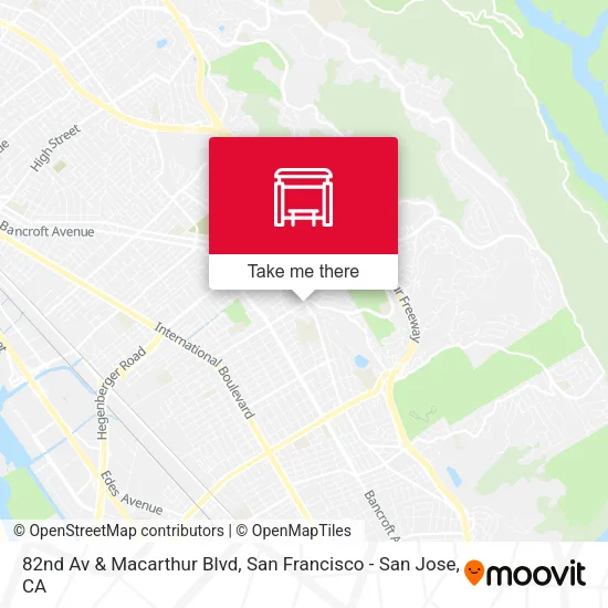 Mapa de 82nd Av & Macarthur Blvd