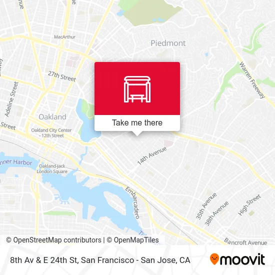 8th Av & E 24th St map