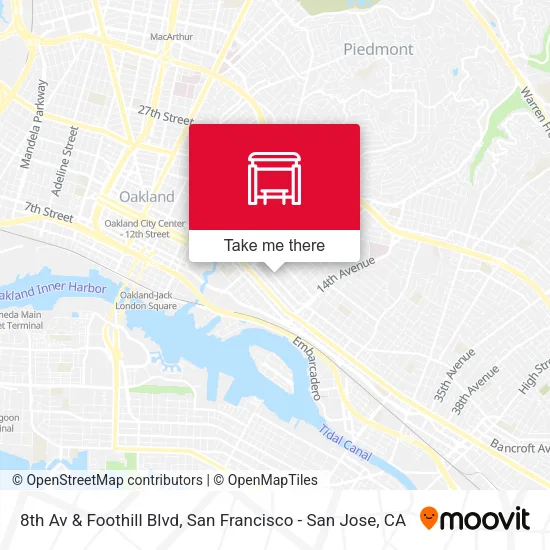 8th Av & Foothill Blvd map