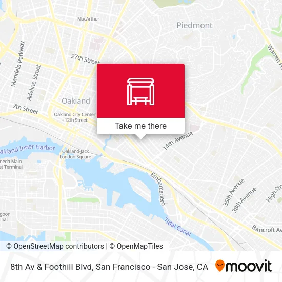 8th Av & Foothill Blvd map