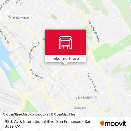 98th Av & International Blvd map