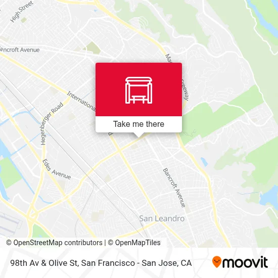 98th Av & Olive St map