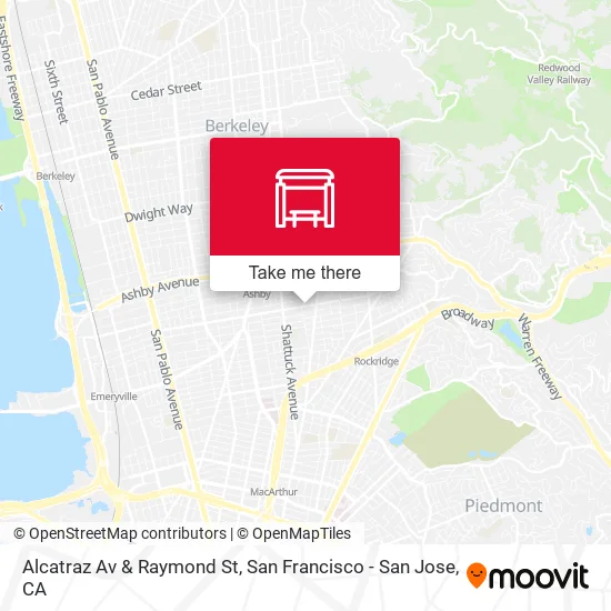 Mapa de Alcatraz Av & Raymond St