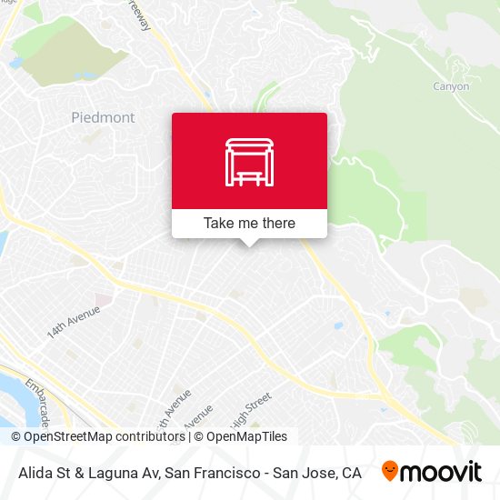 Alida St & Laguna Av map
