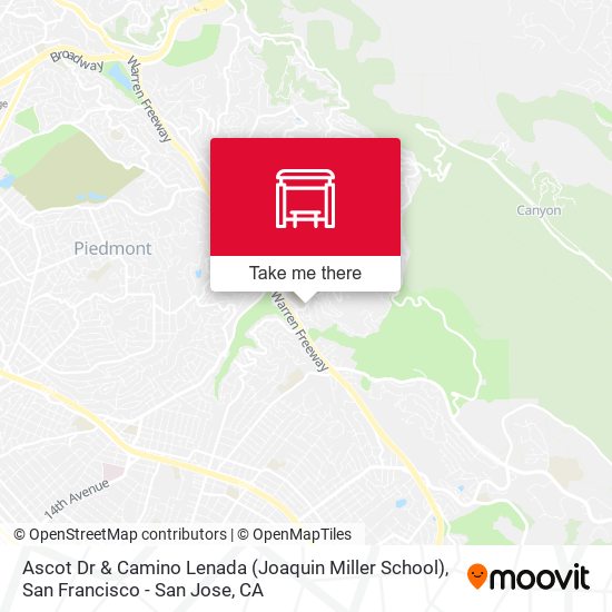 Ascot Dr & Camino Lenada (Joaquin Miller School) map