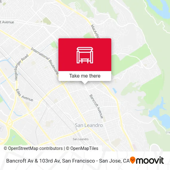 Bancroft Av & 103rd Av map