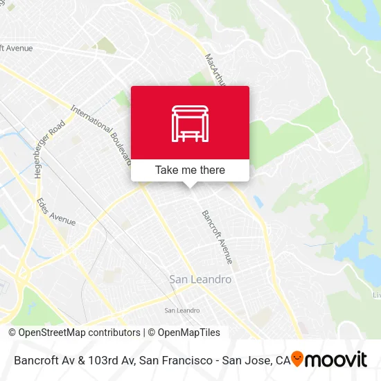 Bancroft Av & 103rd Av map