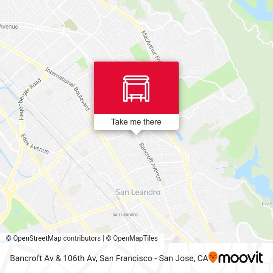 Bancroft Av & 106th Av map