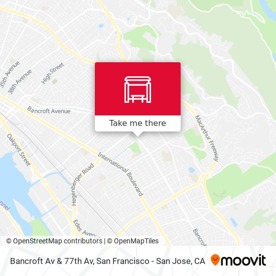 Bancroft Av & 77th Av map