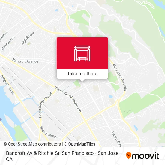 Bancroft Av & Ritchie St map