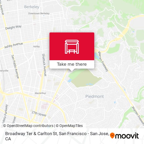 Broadway Ter & Carlton St map