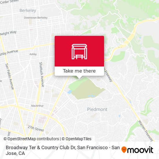 Broadway Ter & Country Club Dr map