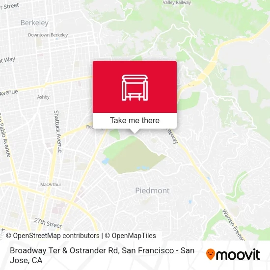 Broadway Ter & Ostrander Rd map
