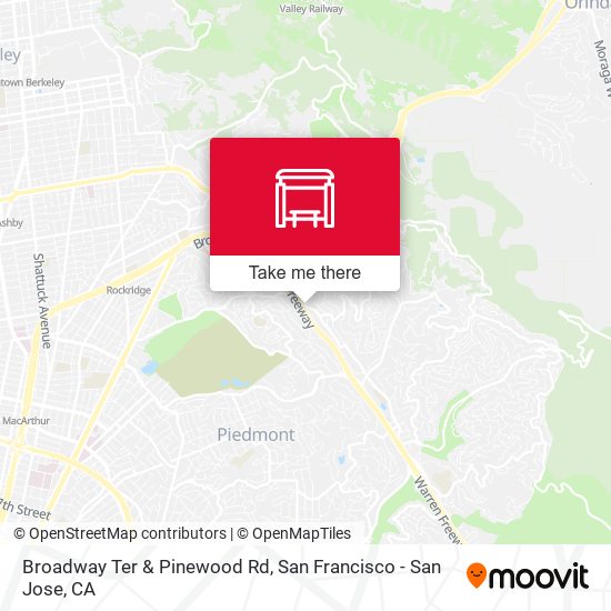 Broadway Ter & Pinewood Rd map