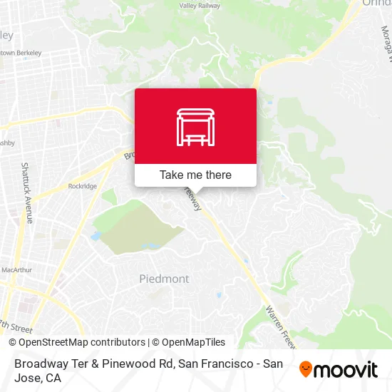 Broadway Ter & Pinewood Rd map