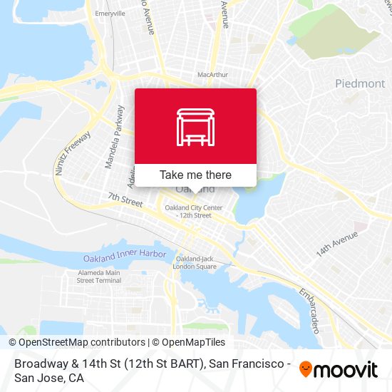 Broadway & 14th St (12th St BART) map