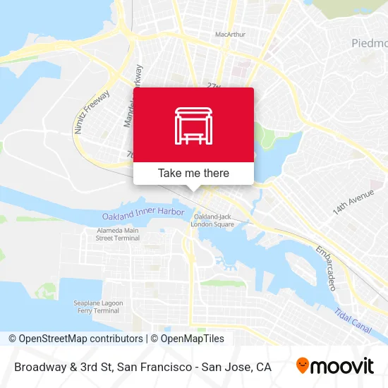 Mapa de Broadway & 3rd St