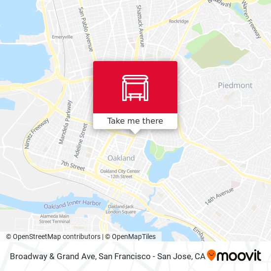 Broadway & Grand Ave map