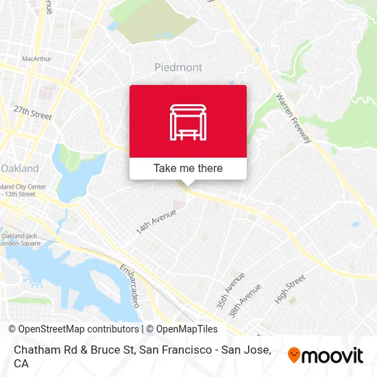 Chatham Rd & Bruce St map