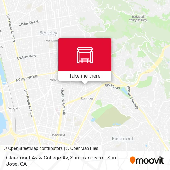 Mapa de Claremont Av & College Av