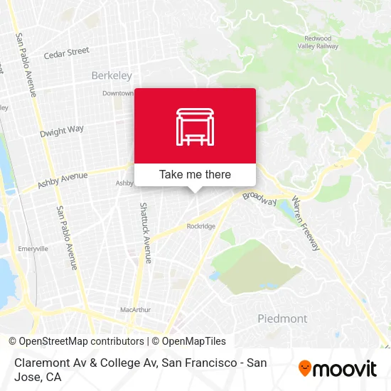 Mapa de Claremont Av & College Av