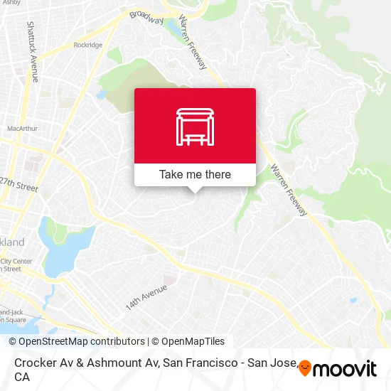 Crocker Av & Ashmount Av map