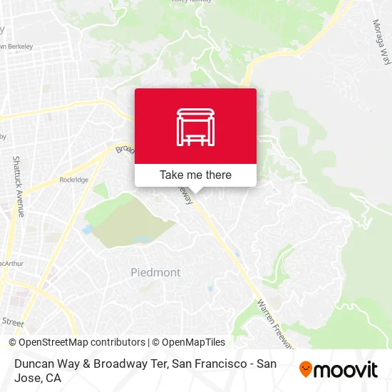 Duncan Way & Broadway Ter map