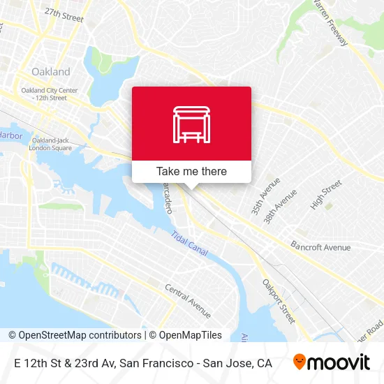 E 12th St & 23rd Av map