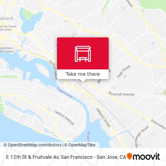 Mapa de E 12th St & Fruitvale Av