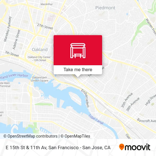 E 15th St & 11th Av map