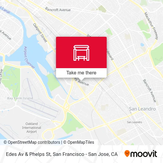 Edes Av & Phelps St map